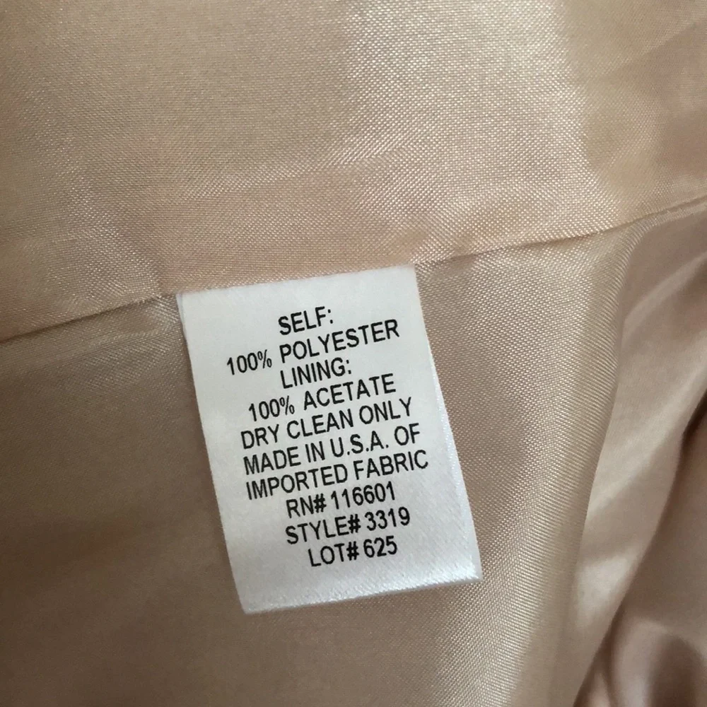 Bigio Collection Vegan Fur Jacket Beige Gold 8 - Picture 5 of 15
